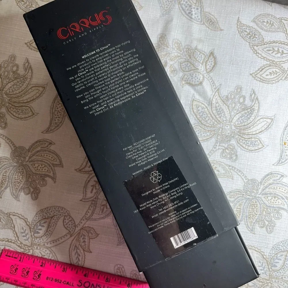 Cirrus Curly and Ripply Hair Styling Waver Tool 3 Ways Right Handed Black & Red